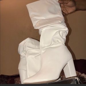 White Heel Boots !!!